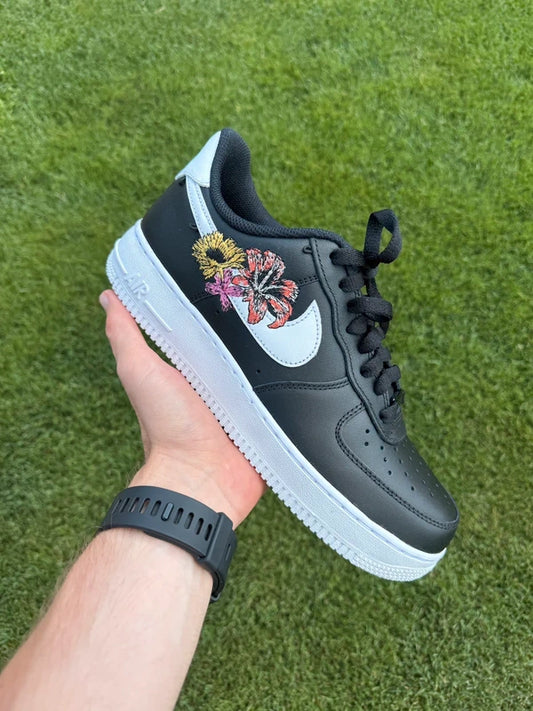 Nike Air Force 1 "Flowers Black"